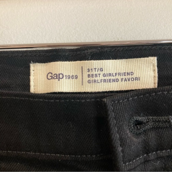 GAP Sz 31T Best Girlfriend High Waisted Black 5 Pockets Classic Jeans NEW W/ TAG - Picture 3 of 12